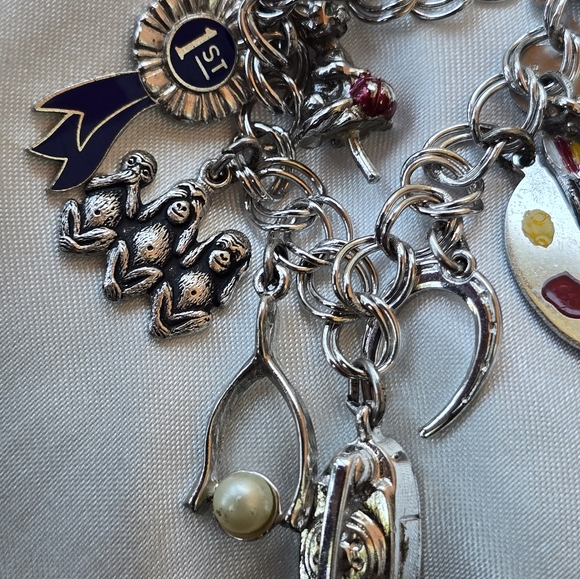 Sterling Charm Bracelet with Charms - Picture 3 of 6